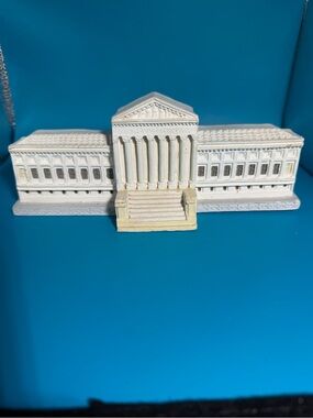 Vintage Supreme Court Building White Stone Art 8”